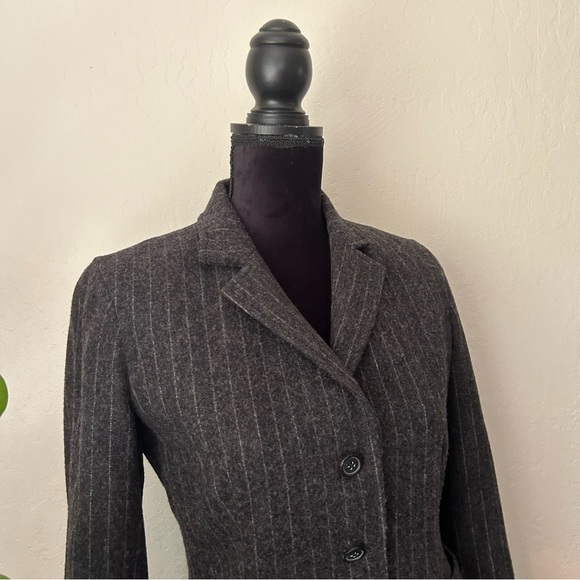 SOLD - Y2K J. Crew Pinstripe Wool Blazer - Picture 5 of 11